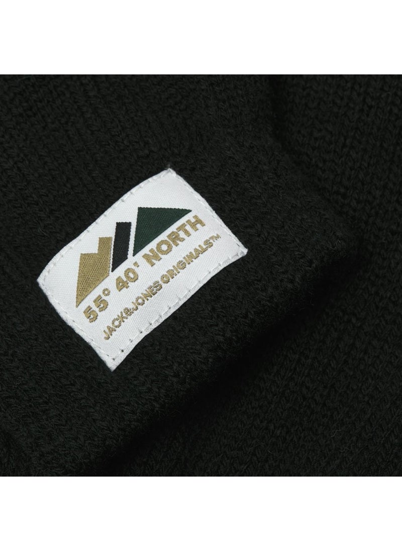 12263487 Jachill Knitted Gloves Black