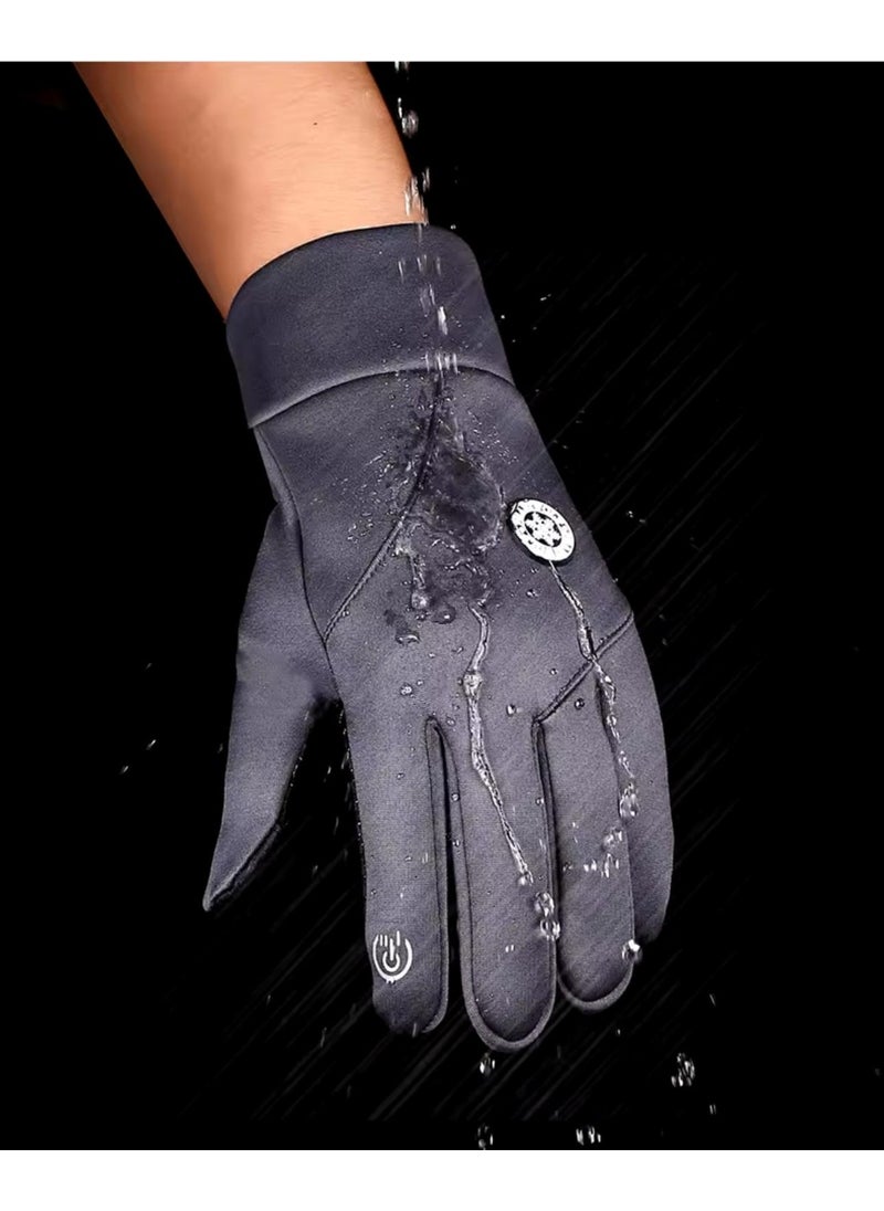 Motorcycle Ski Gloves Waterproof Cold Windproof Touchscreen Finger Function