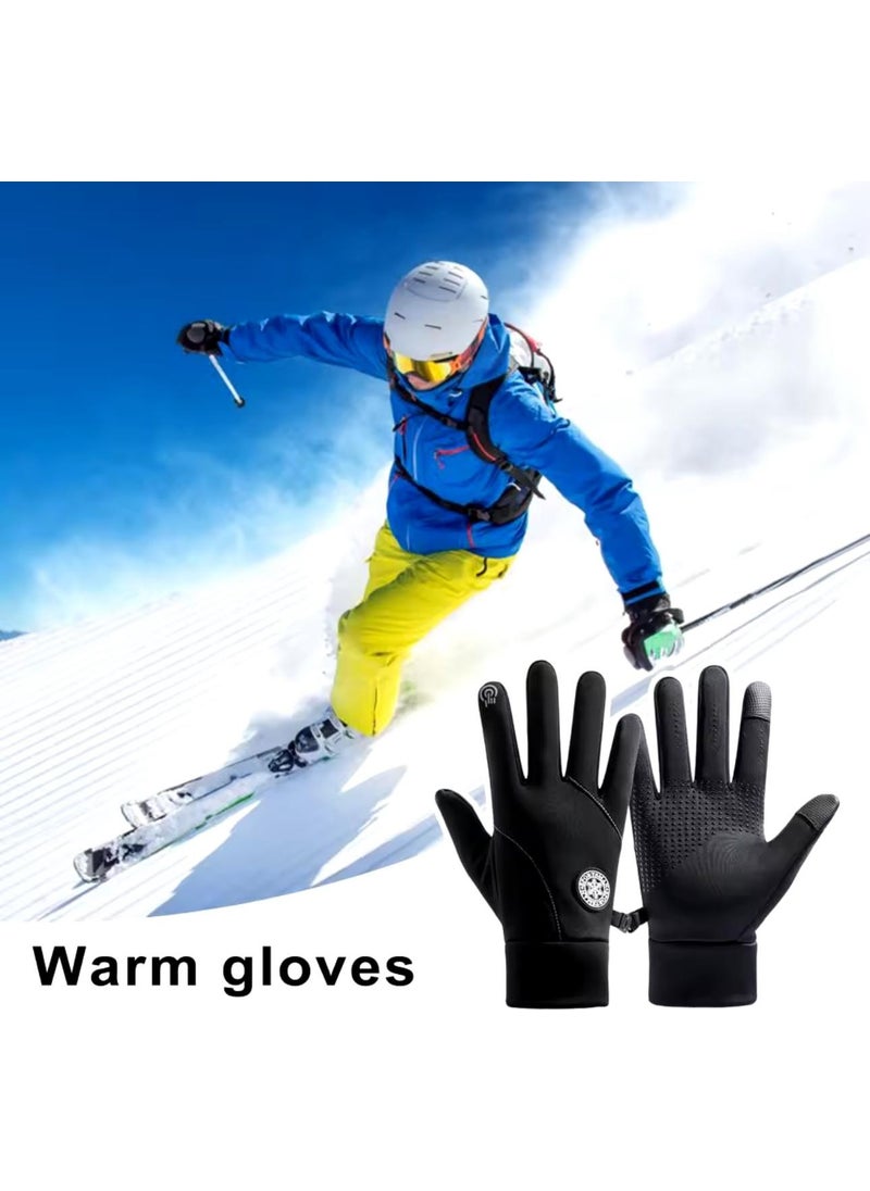 Motorcycle Ski Gloves Waterproof Cold Windproof Touchscreen Finger Function