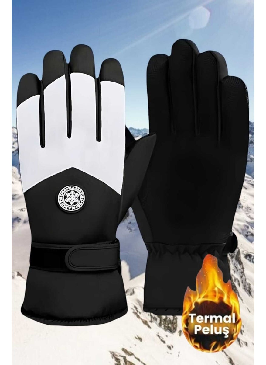 Men's Polyurethane Water and Windproof Thermal Gloves Men's Gloves