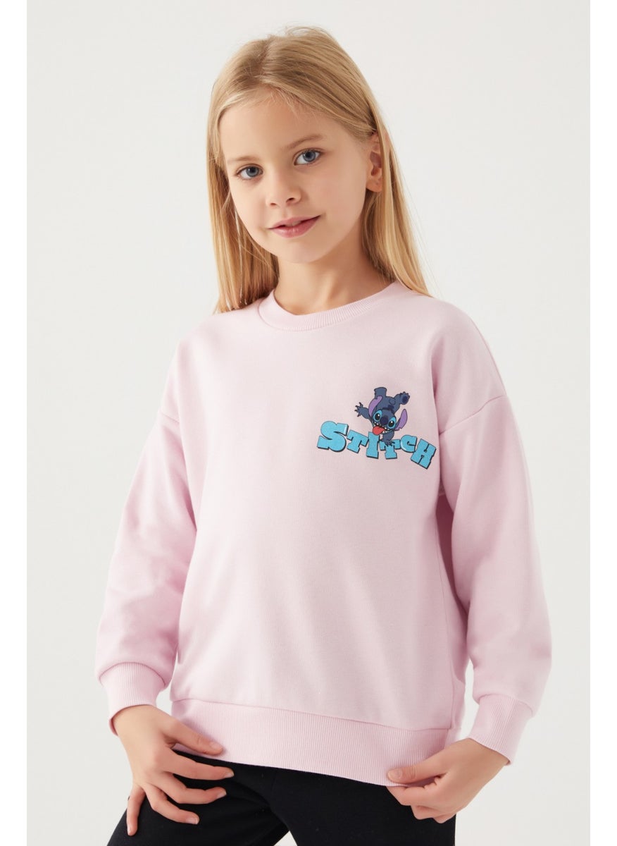 Shape Powder Pink Girl's Sweatshirt