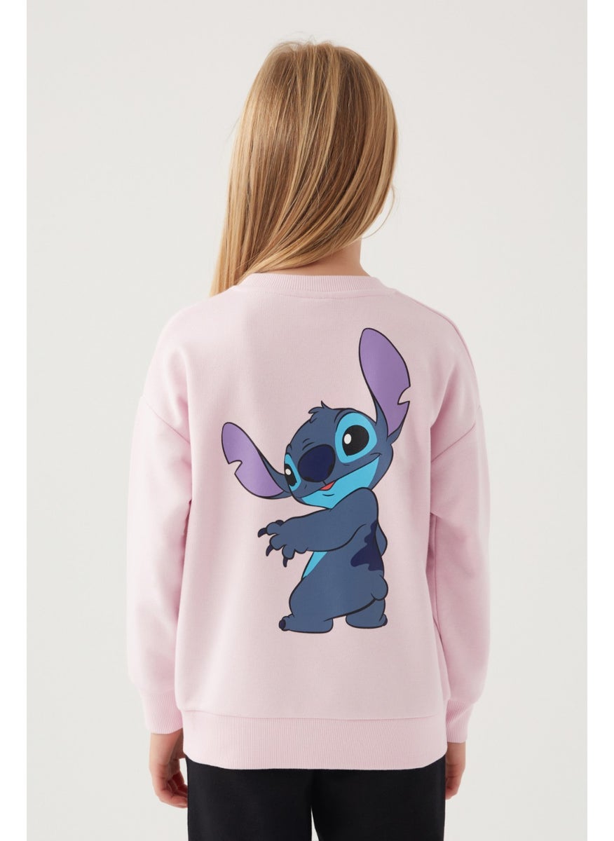 Shape Powder Pink Girl's Sweatshirt
