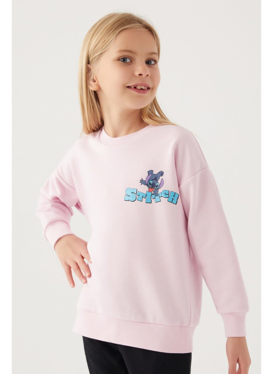 Shape Powder Pink Girl's Sweatshirt