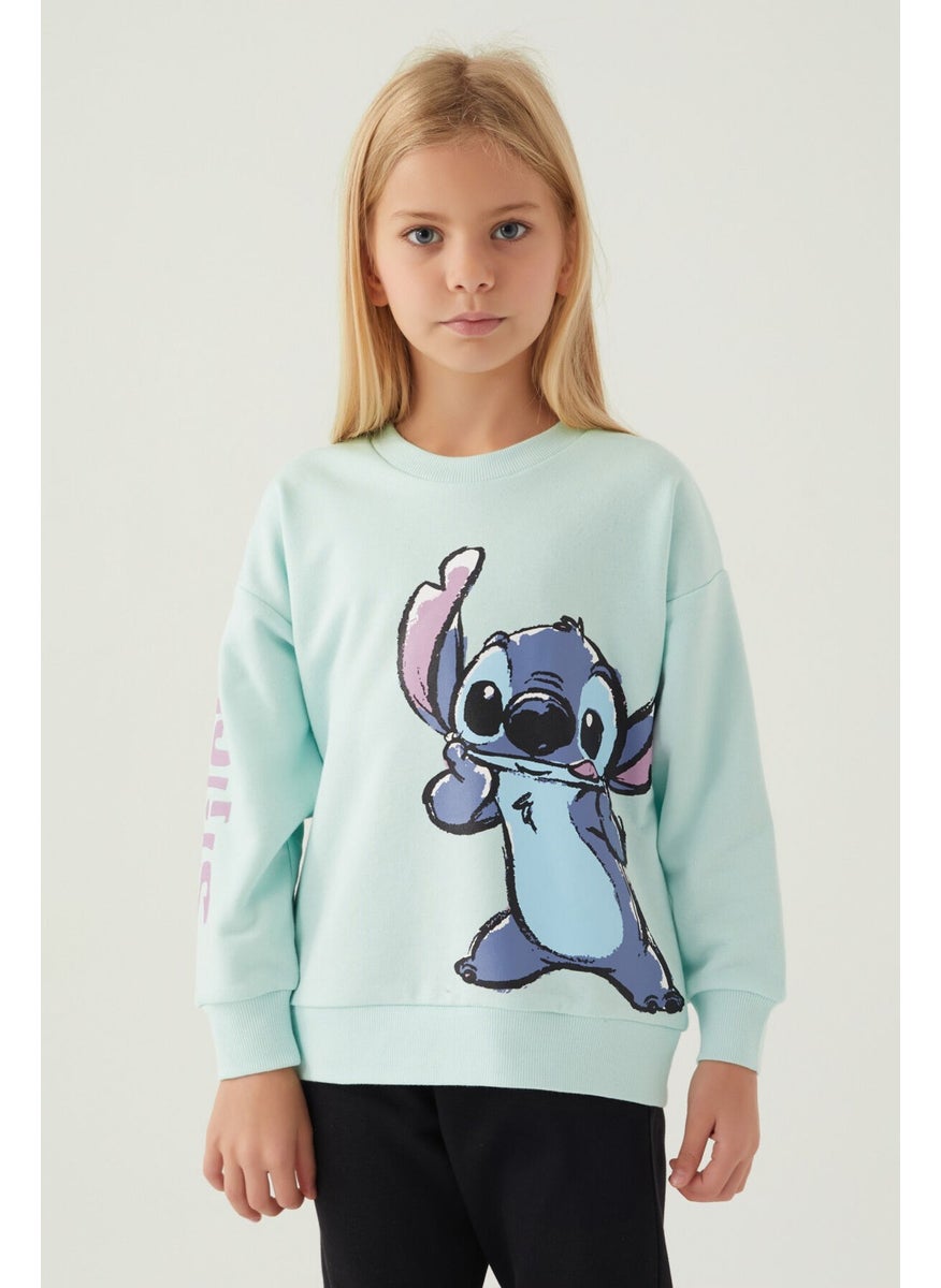 Puss Green Girl Sweatshirt