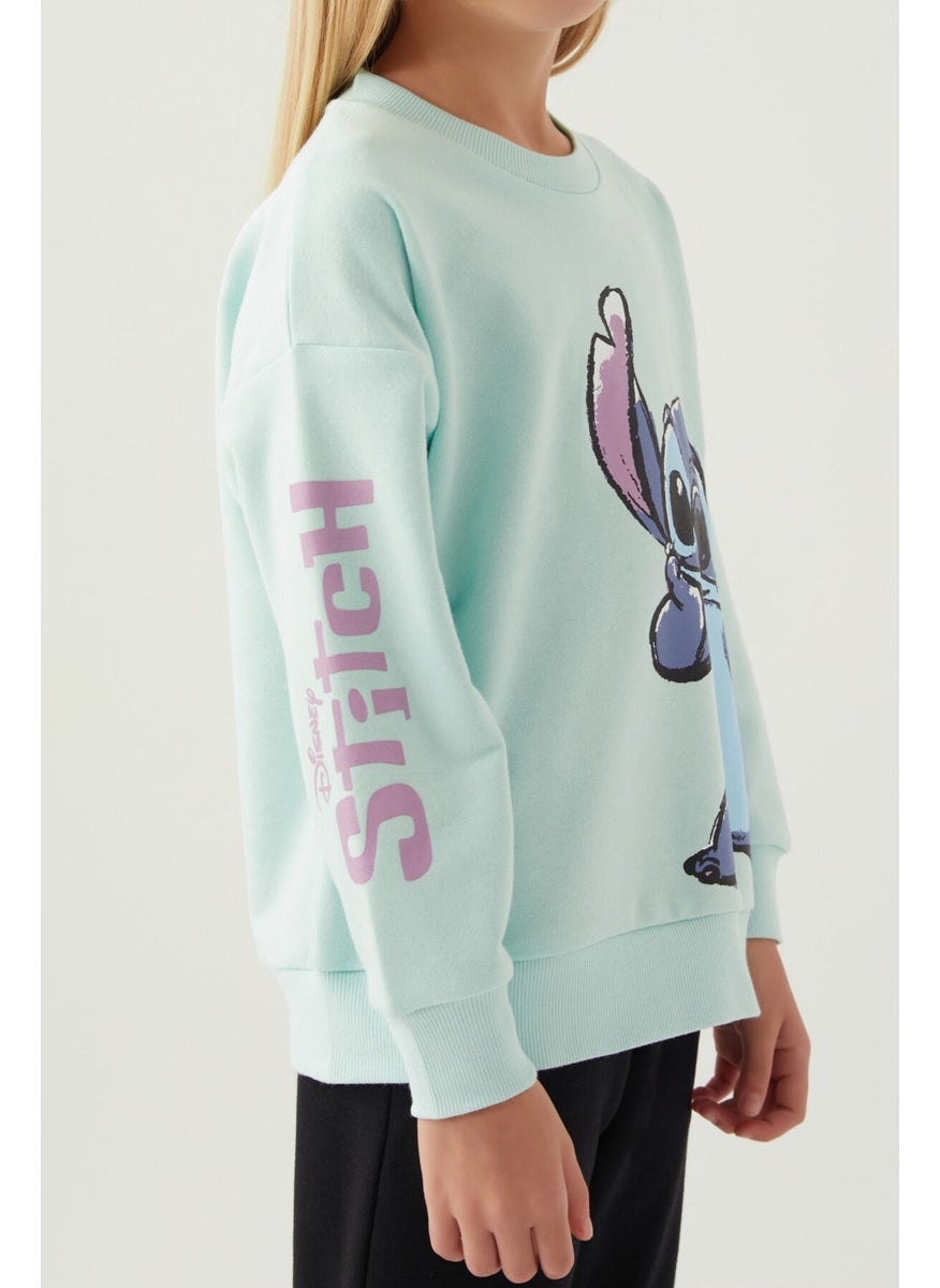 Puss Green Girl Sweatshirt
