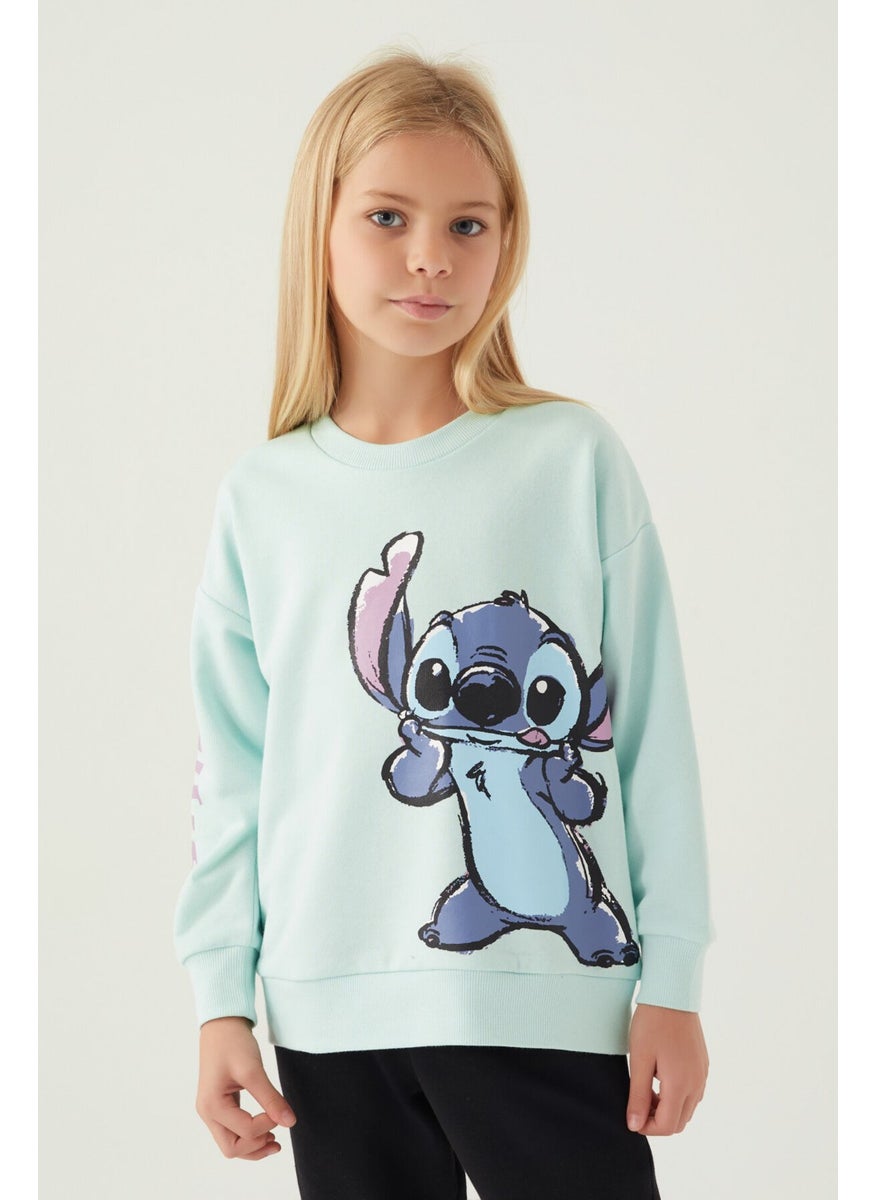 Puss Green Girl Sweatshirt