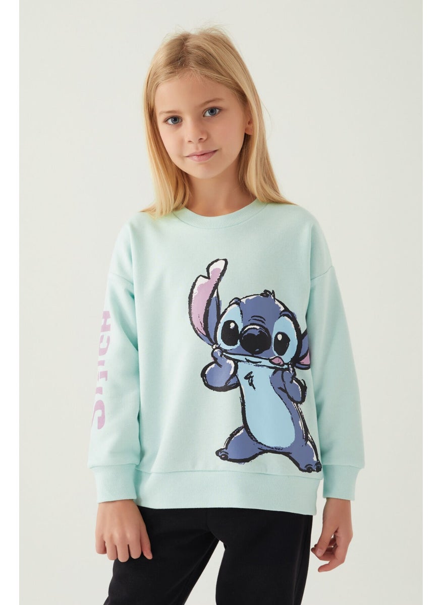 Puss Green Girl Sweatshirt