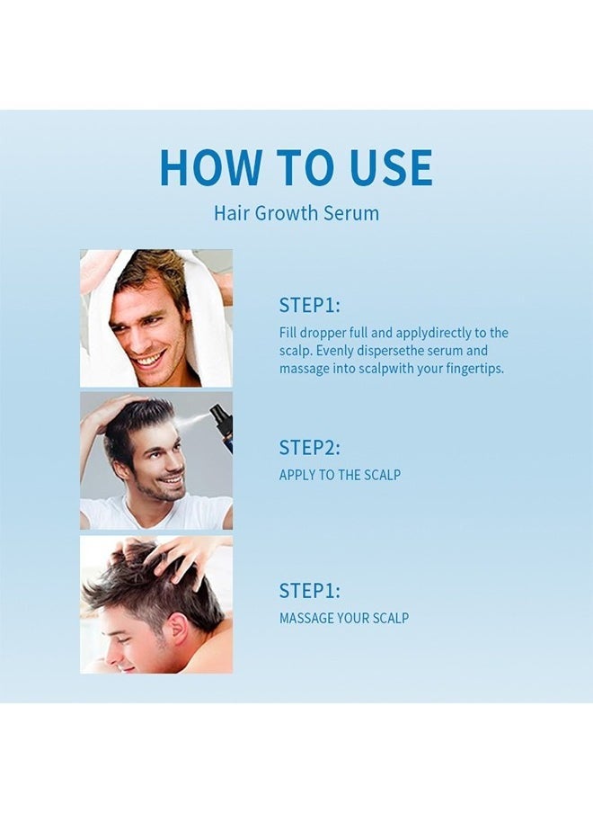 Minoxidil Hair Regrowth Treatment,Hair Growth Serum 5% Minoxidil for Men and Women,Hair Regrowth Treatment for Stronger Thicker Longer Hair - With Biotin - Help to Stop Thinning and Loss Hair 3.38fl.oz/100ml