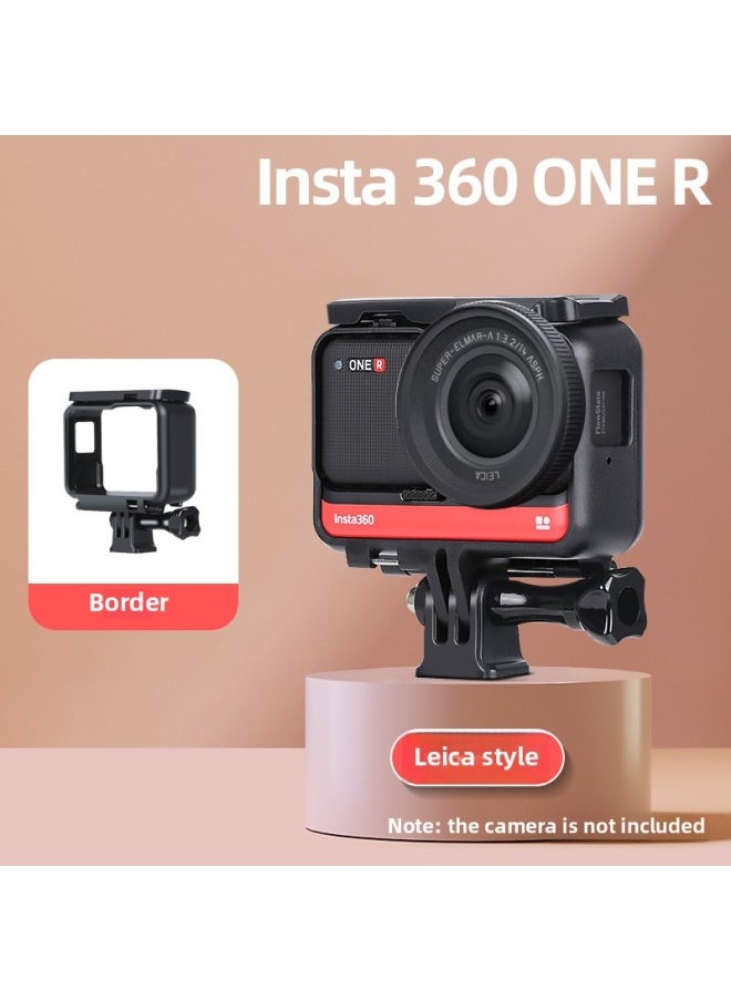 Applicable To Insta360oneR Panoramic Camera Protection Frame UV Filter Protection Frame Drop-resistant Protection Frame Accessories-Color:360 One R Leica Border