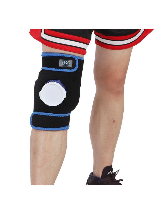 YHG Ice Knee Pads Black with 9 inch ice bag