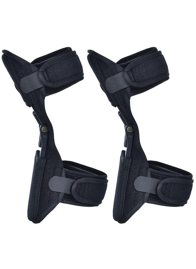 Spring Knee Pad Breathable Brace Protection Joint Strong Support Patella Stabilizer(Gray 1Pair)