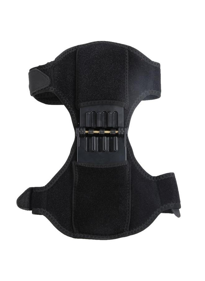 Spring Knee Pad Breathable Brace Protection Joint Strong Support Patella Stabilizer(Black 1Pcs)