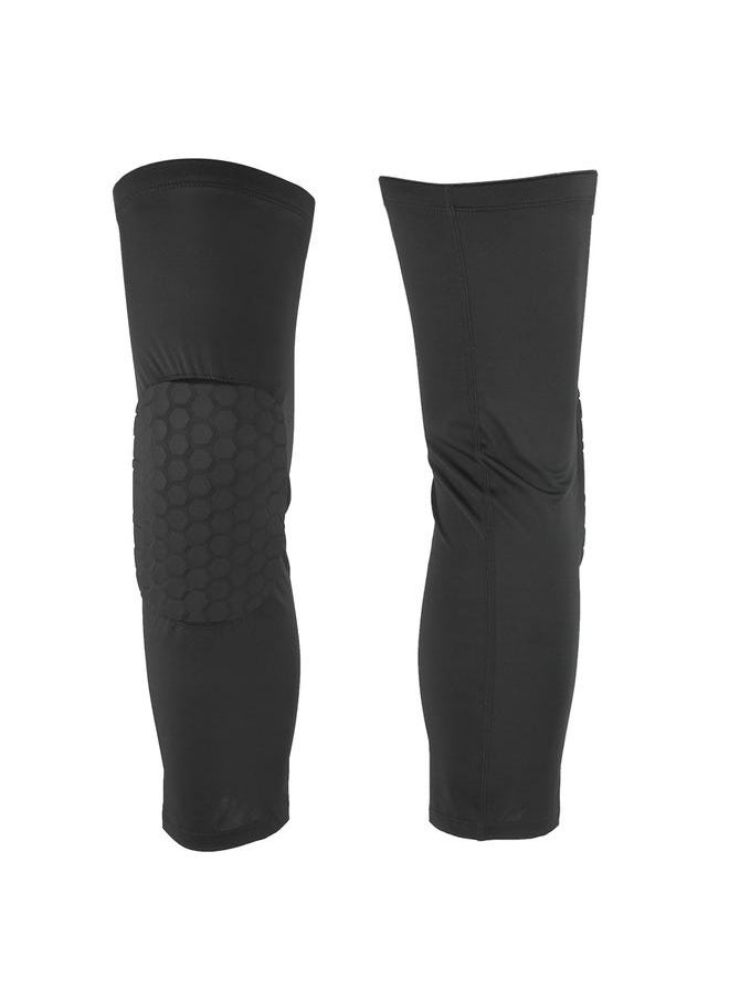2pcs Elastic Sports Knee Pads Running Cycling Crashproof Anti-Slip Knees Protector Guard (S)