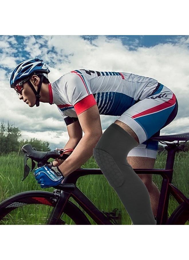 2pcs Elastic Sports Knee Pads Running Cycling Crashproof Anti-Slip Knees Protector Guard (S)