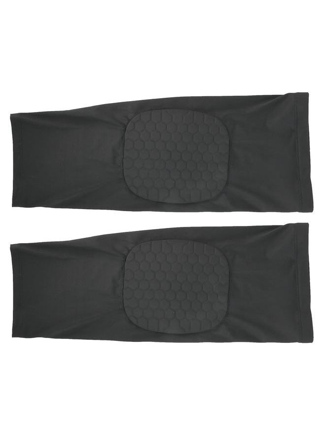 2pcs Elastic Sports Knee Pads Running Cycling Crashproof Anti-Slip Knees Protector Guard (S)