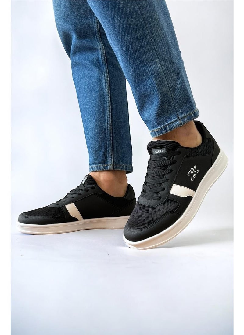 Men's Casual Sneaker Comfortable Sports Shoes Black White