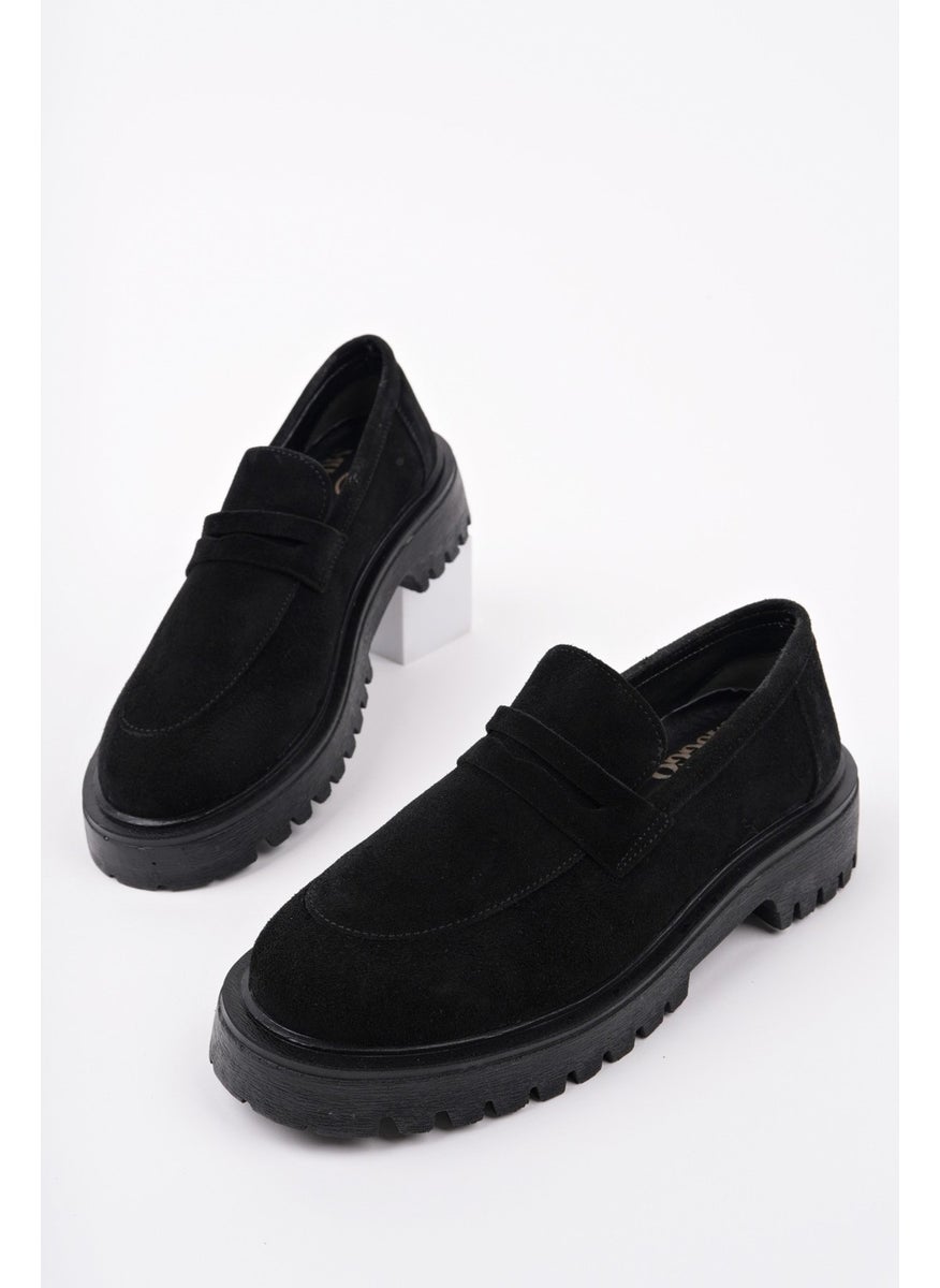 Paradise Genuine Leather Thick Sole Daily Casual Moccasin Women's Loafer Shoes