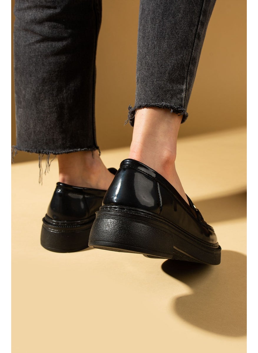 Pink Bootin High Sole Buckle Detailed Women's Loafer 43-1803-25RUGAN