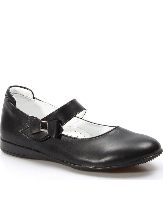 Genuine Leather Black Girls Ballerina Shoes 837fa01