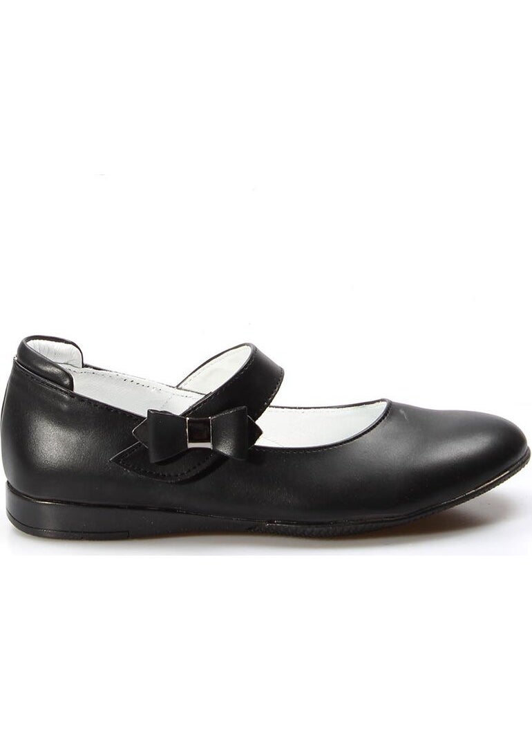 Genuine Leather Black Girls Ballerina Shoes 837fa01