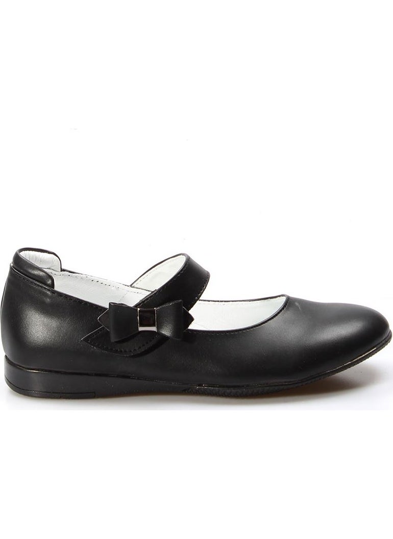 Genuine Leather Black Girls Ballerina Shoes 837fa01