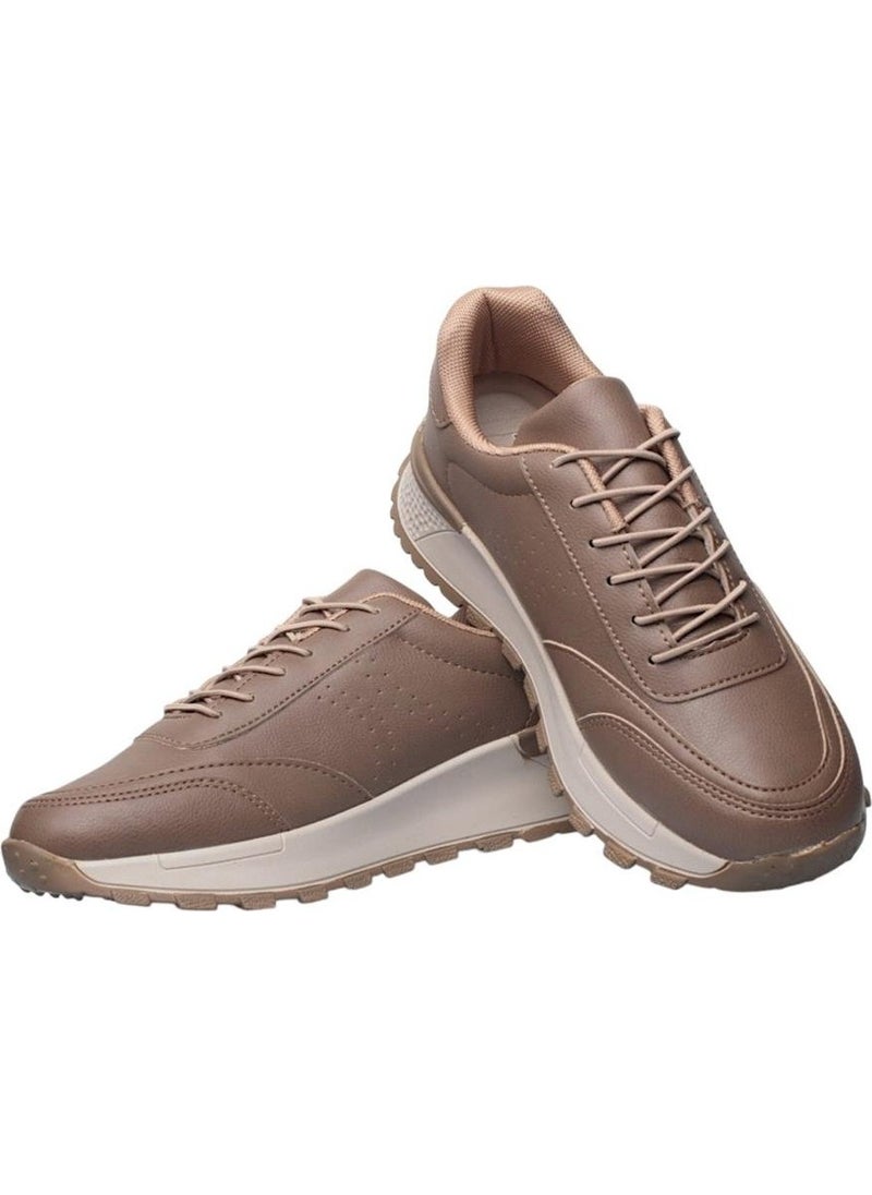 Women's Lace-Up Easy-to-Wear Seasonal Sneaker Sports Shoes Mink