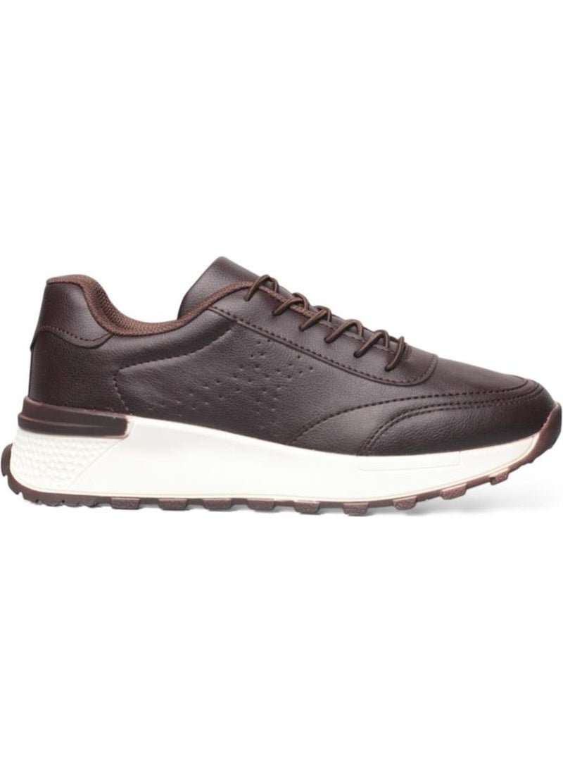 Women's Lace-Up Easy-to-Wear Seasonal Sneakers Brown