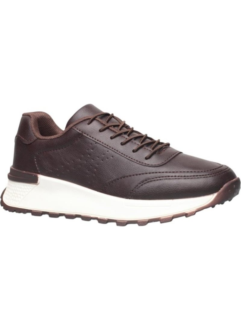 Women's Lace-Up Easy-to-Wear Seasonal Sneakers Brown