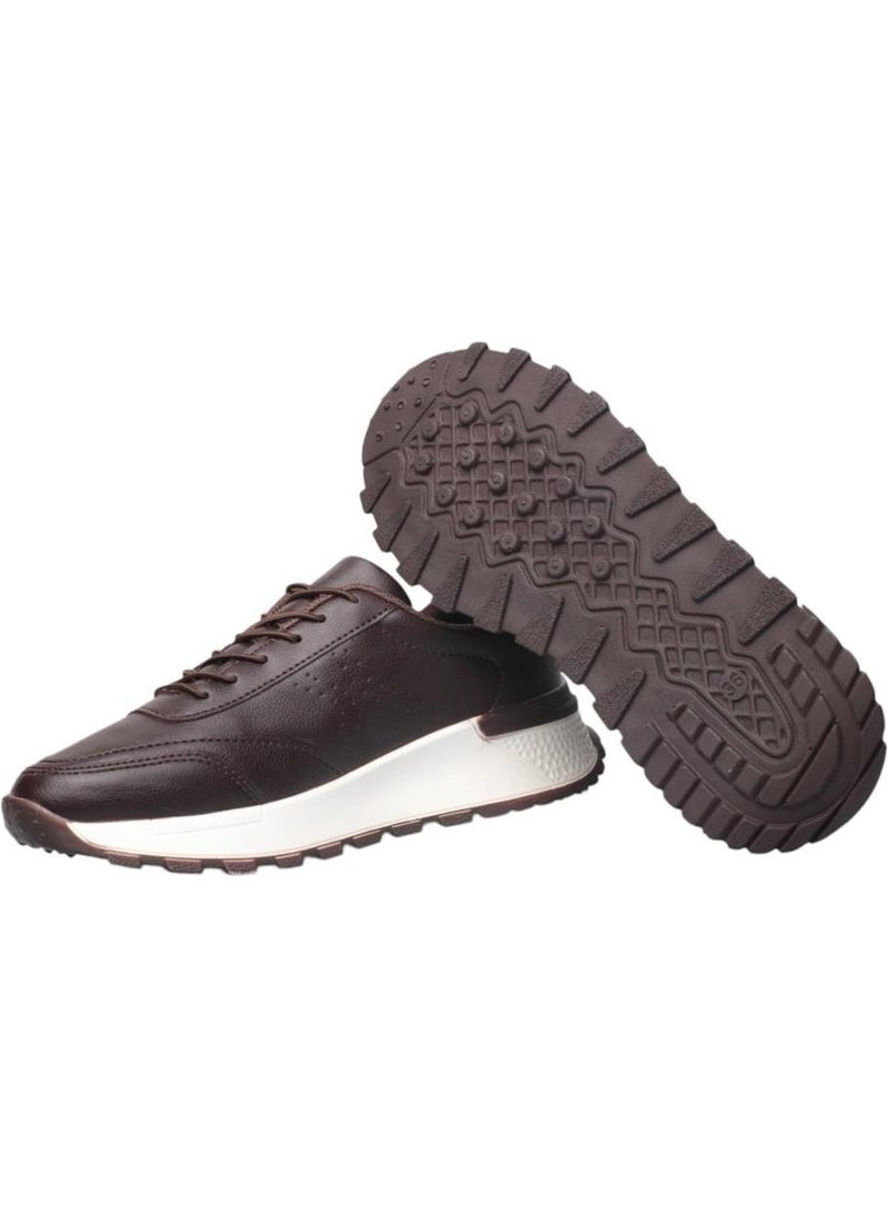 Women's Lace-Up Easy-to-Wear Seasonal Sneakers Brown