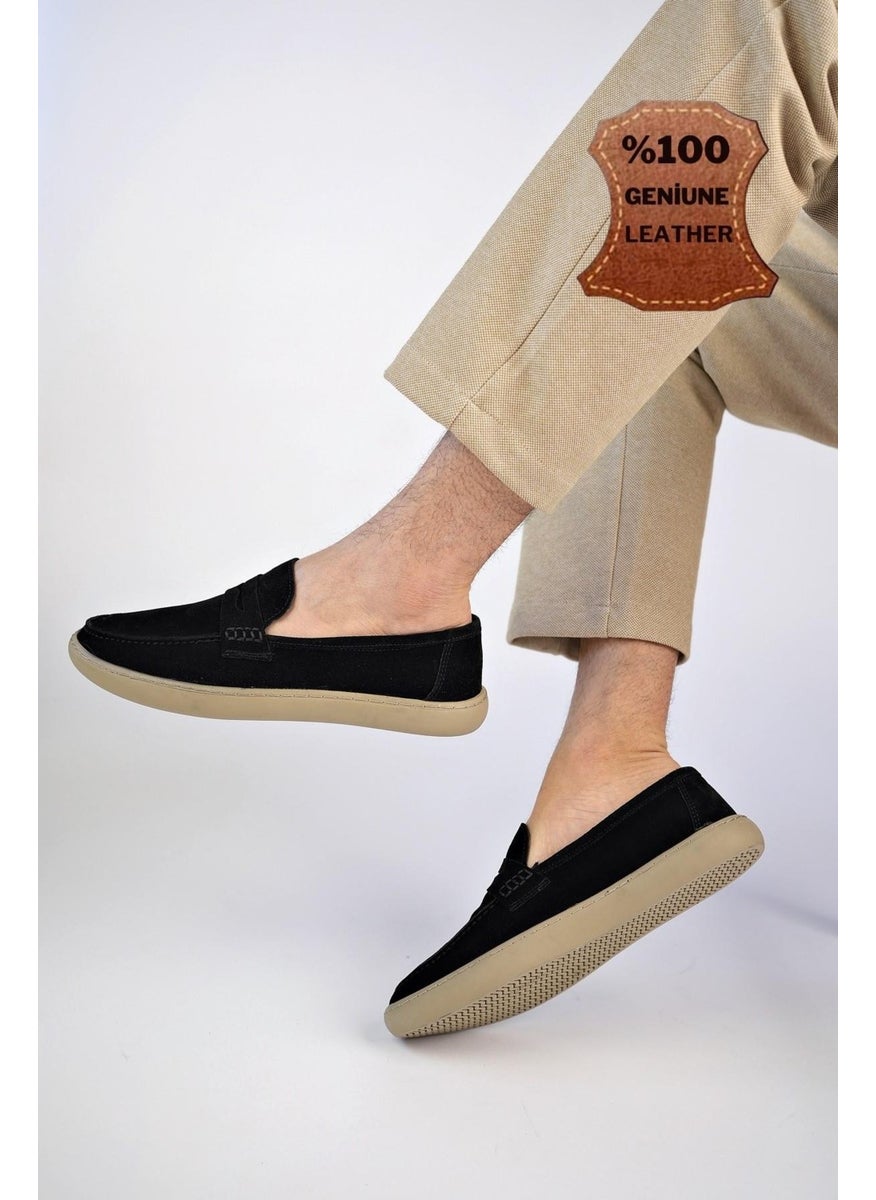Denzel Guaranteed Daily Classic Leather Casual Comfortable Laceless Men's Shoes