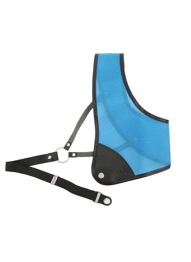 Archery Chest Guard Protector Blue Adjustable Bow Shooting Hunting Chest Protective Gear Left Side for Youth Adult L