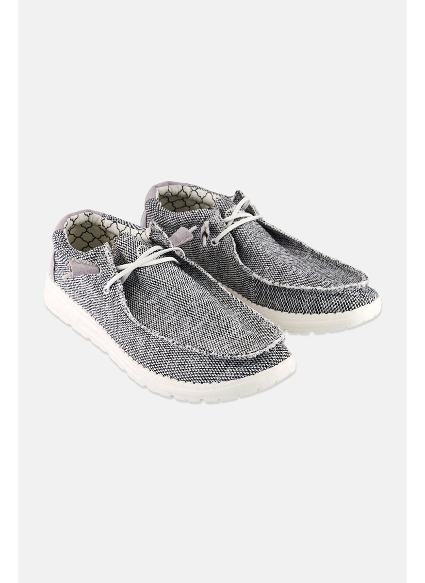 Men Lace Up Casual Shoes, Grey