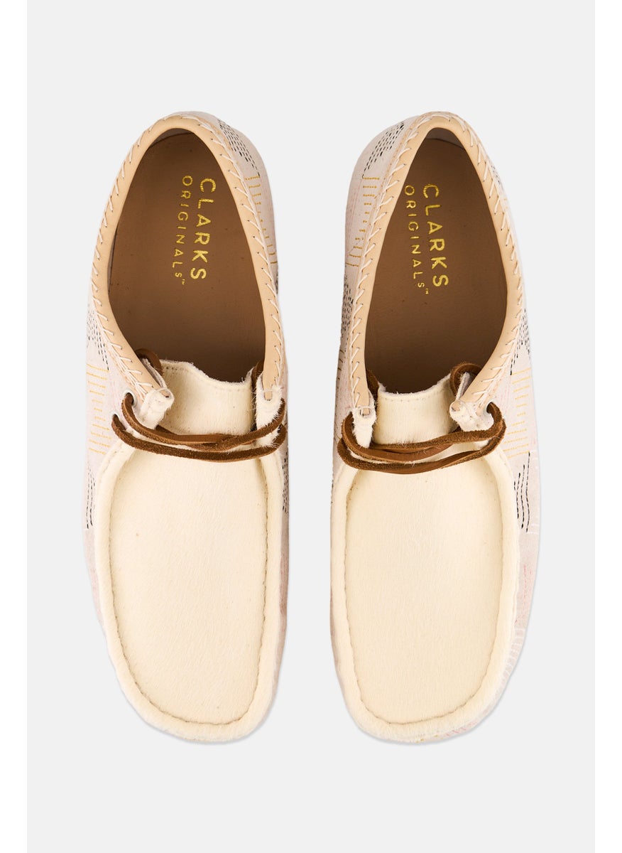 Men Wallabee Standard Fit Lace Up Casual Shoes, Off White