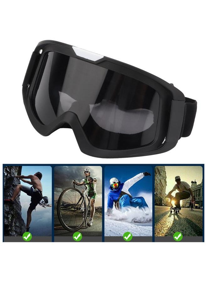 Outdoor Motorcycle Riding Eyewear Off-Road Goggles Windproof Bicycle Eye Glasses(Grey)