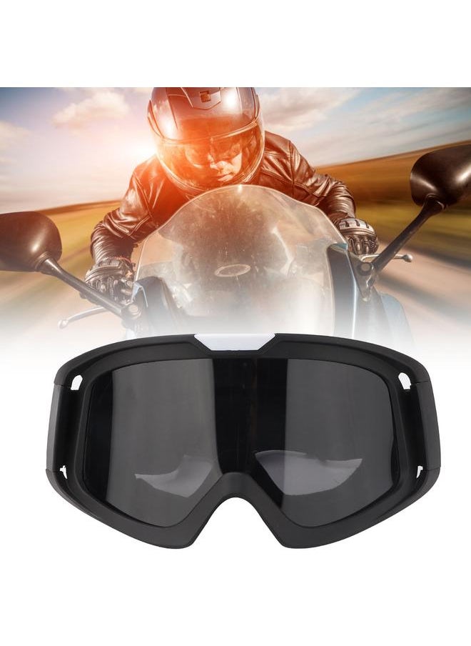 Outdoor Motorcycle Riding Eyewear Off-Road Goggles Windproof Bicycle Eye Glasses(Grey)