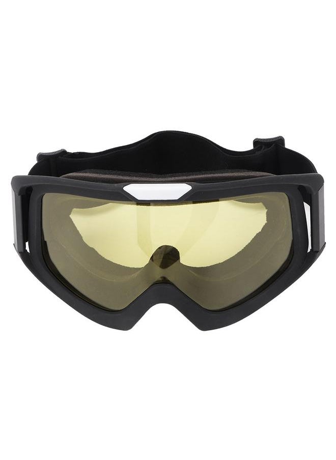 Outdoor Motorcycle Riding Eyewear Off-Road Goggles Windproof Bicycle Eye Glasses(Yellow)
