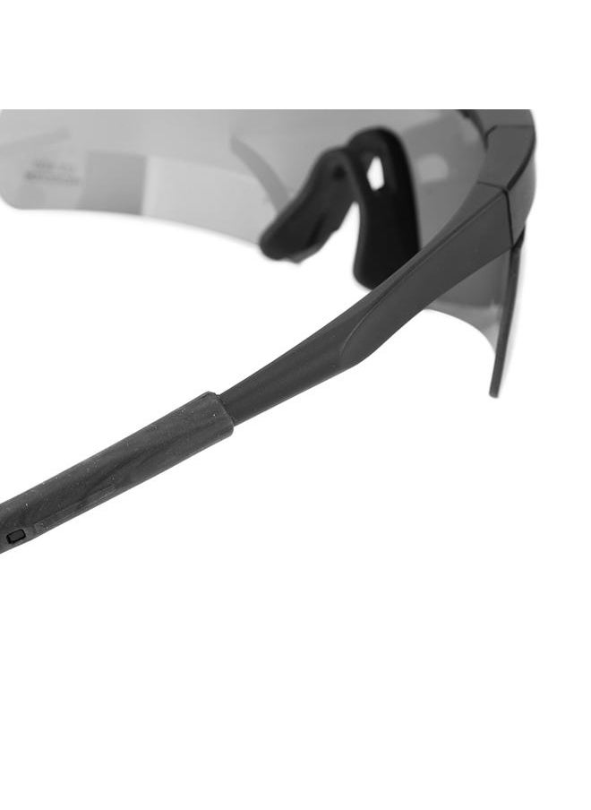 Outdoor Unisex Windproof Glasses Interchangable Lenses Sports Goggles Equipment with Hard Shell Carrying Case Black