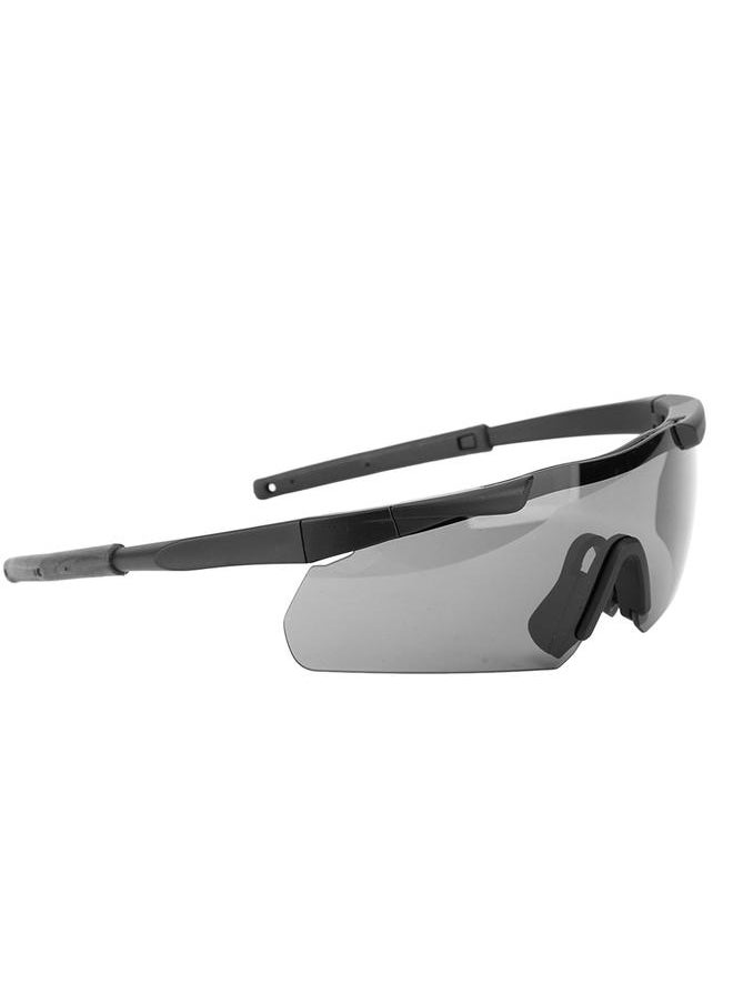 Outdoor Unisex Windproof Glasses Interchangable Lenses Sports Goggles Equipment with Hard Shell Carrying Case Black