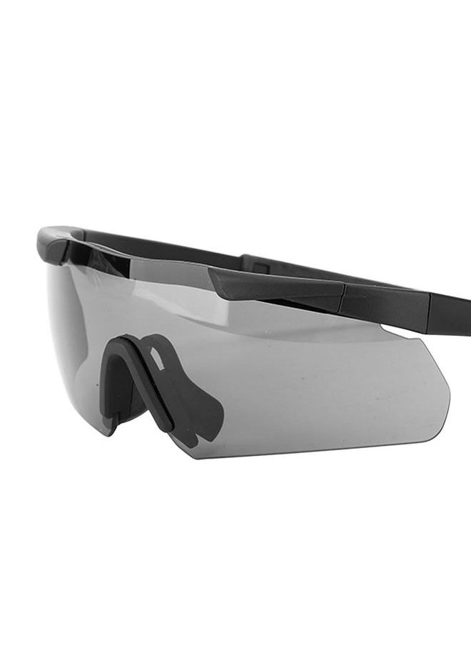 Outdoor Unisex Windproof Glasses Interchangable Lenses Sports Goggles Equipment with Hard Shell Carrying Case Black