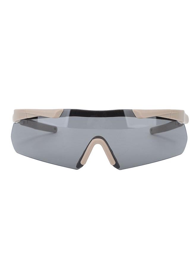 Outdoor Unisex Windproof Glasses Interchangable Lenses Sports Goggles Equipment with Hard Shell Carrying Case Khaki