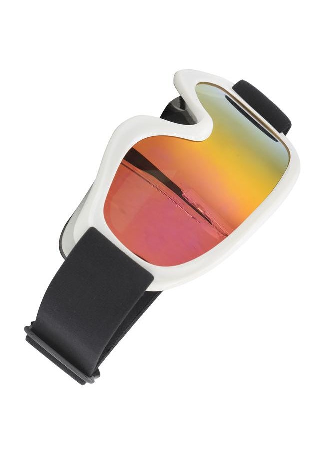 Children Ski Doublelayer Antifog Snow Antisnow Blindness Climbing Windproof Glasses(white )