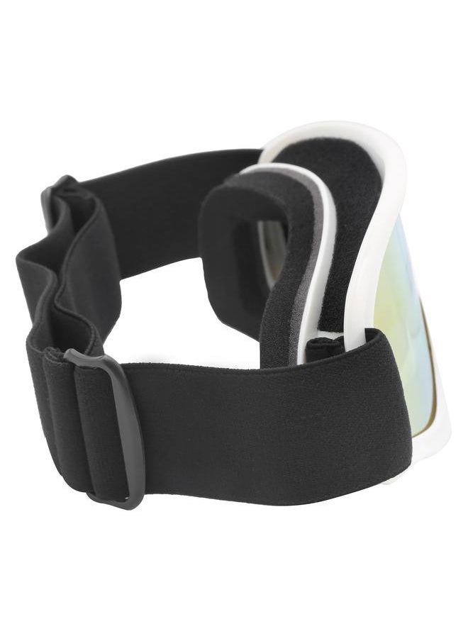Children Ski Doublelayer Antifog Snow Antisnow Blindness Climbing Windproof Glasses(white )