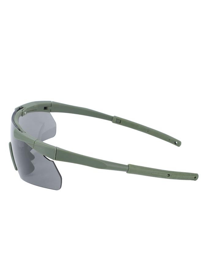 Outdoor Unisex Windproof Glasses Interchangable Lenses Sports Goggles Equipment with Hard Shell Carrying Case OD Green