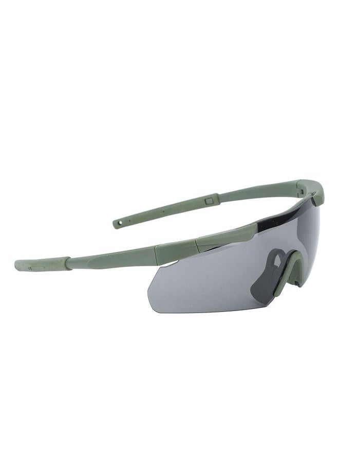 Outdoor Unisex Windproof Glasses Interchangable Lenses Sports Goggles Equipment with Hard Shell Carrying Case OD Green