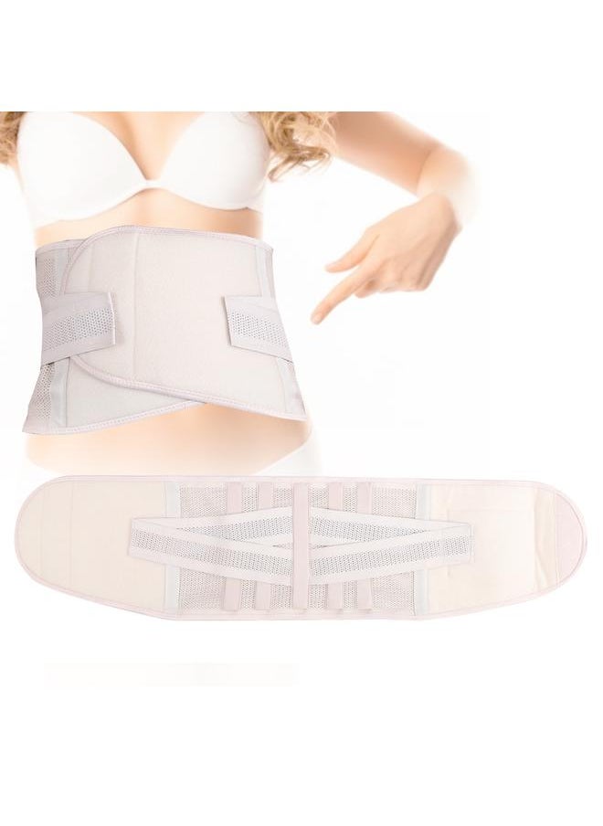 Self Heating Waist Brace Protector Breathable Warm Keeping Fixation Waistband Support Skin ColorXL