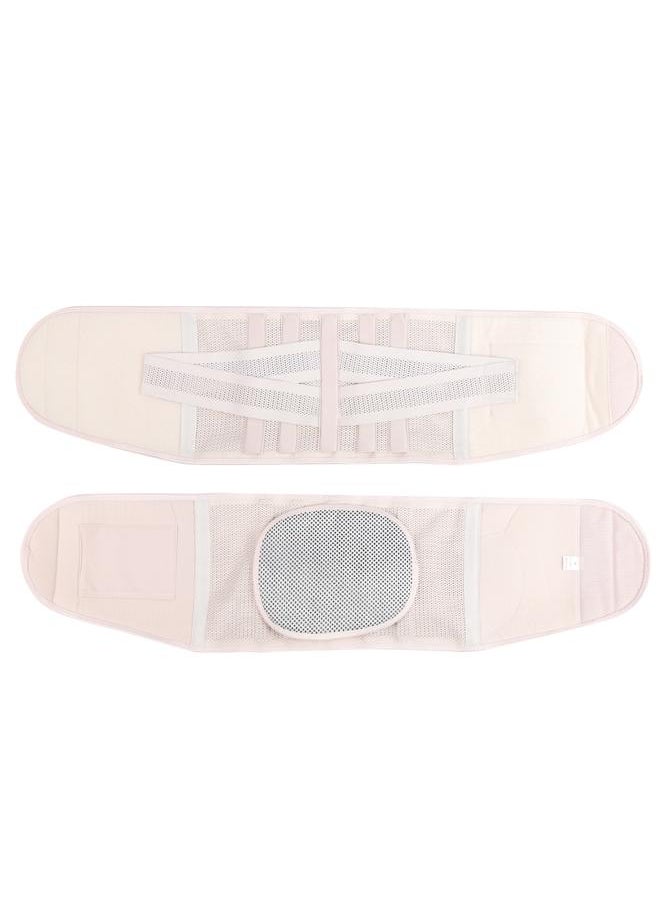 Self Heating Waist Brace Protector Breathable Warm Keeping Fixation Waistband Support Skin ColorXL