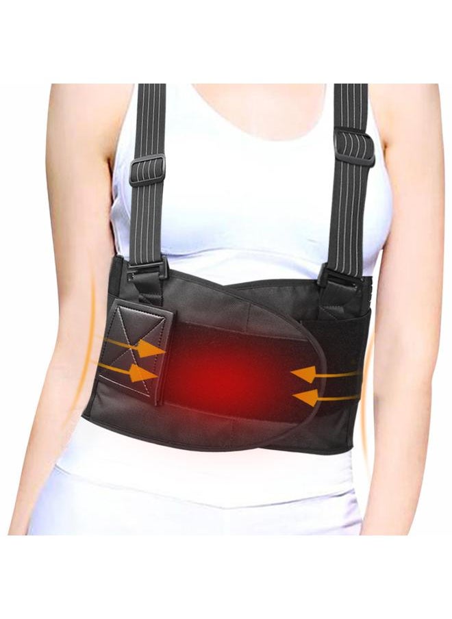 Nylon Elastic Waist Lumbar Pad Adjustable Support Lower Back Waist Protection Belt BraceXL