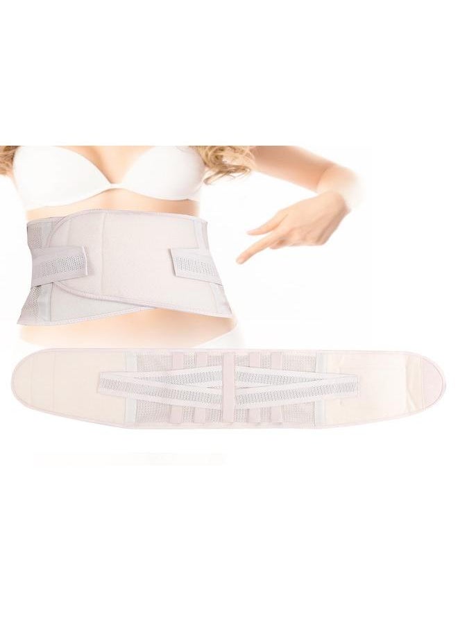 Self Heating Waist Brace Protector Breathable Warm Keeping Fixation Waistband Support Skin ColorXXL