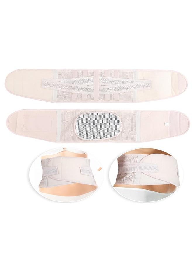 Self Heating Waist Brace Protector Breathable Warm Keeping Fixation Waistband Support Skin ColorXXL