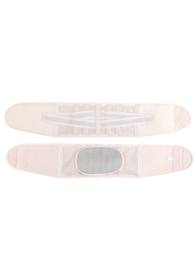 Self Heating Waist Brace Protector Breathable Warm Keeping Fixation Waistband Support Skin ColorXXL